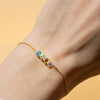 Stainless Steel Chain Birthstone Bracelet