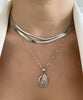 Stainless Steel Herringbone Snake Chain Necklace
