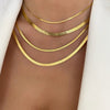 Stainless Steel Herringbone Snake Chain Necklace
