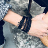 Men's Vintage Beaded and Leather Bracelets