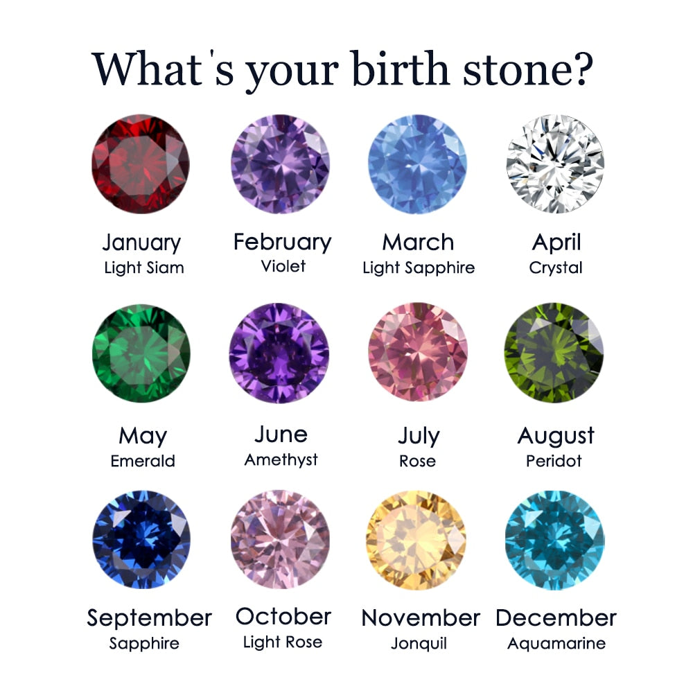 Stainless Steel Birthstone Rings