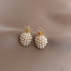 Elegant Pearl Crystal Drop Earrings for Weddings and Special Occasions