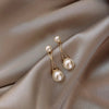 Elegant Pearl Crystal Drop Earrings for Weddings and Special Occasions