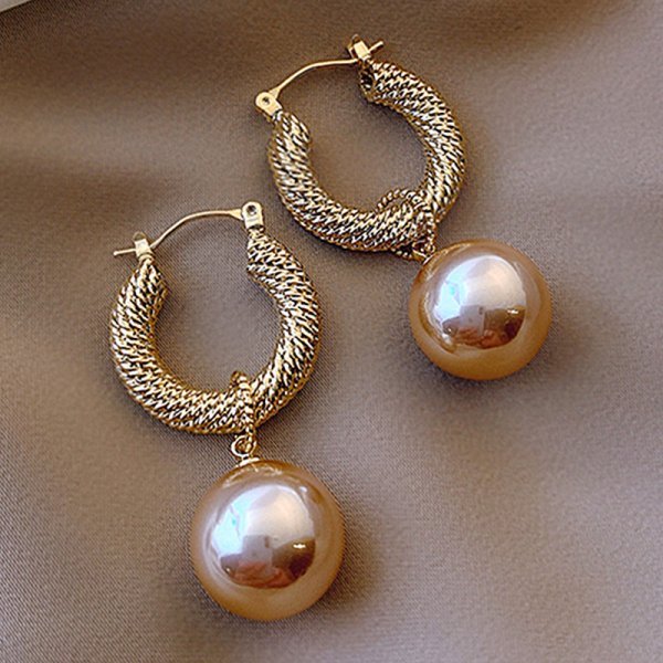 Elegant Pearl Crystal Drop Earrings for Weddings and Special Occasions