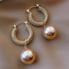 Elegant Pearl Crystal Drop Earrings for Weddings and Special Occasions