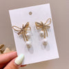 Elegant Pearl Crystal Drop Earrings for Weddings and Special Occasions