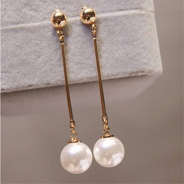 Elegant Pearl Crystal Drop Earrings for Weddings and Special Occasions