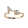 A-Z Initial Letter Adjustable Rings
