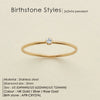 Stainless Steel Birthstone Rings