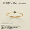 Stainless Steel Birthstone Rings