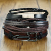 Men's Vintage Beaded and Leather Bracelets