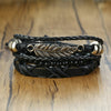Men's Vintage Beaded and Leather Bracelets
