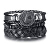 Men's Vintage Beaded and Leather Bracelets