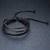 Men's Vintage Beaded and Leather Bracelets