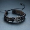 Men's Vintage Beaded and Leather Bracelets