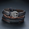 Men's Vintage Beaded and Leather Bracelets