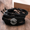 Men's Vintage Beaded and Leather Bracelets