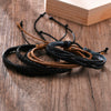 Men's Vintage Beaded and Leather Bracelets