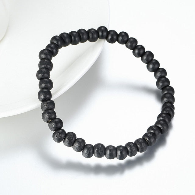Men's Vintage Beaded and Leather Bracelets
