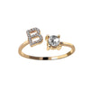 A-Z Initial Letter Adjustable Rings