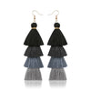 Bohemian Crystal Tassel Earrings