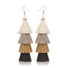 Bohemian Crystal Tassel Earrings
