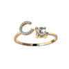 A-Z Initial Letter Adjustable Rings