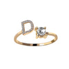 A-Z Initial Letter Adjustable Rings