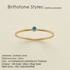 Stainless Steel Birthstone Rings
