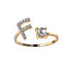 A-Z Initial Letter Adjustable Rings