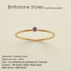 Stainless Steel Birthstone Rings