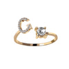A-Z Initial Letter Adjustable Rings