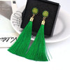 Bohemian Crystal Tassel Earrings