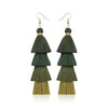 Bohemian Crystal Tassel Earrings