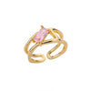 Adjustable Birthstone Rings
