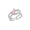 Adjustable Birthstone Rings