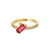 Adjustable Birthstone Rings