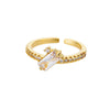 Adjustable Birthstone Rings