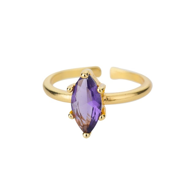 Adjustable Birthstone Rings