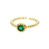 Adjustable Birthstone Rings