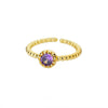 Adjustable Birthstone Rings