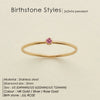 Stainless Steel Birthstone Rings