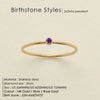 Stainless Steel Birthstone Rings