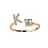 A-Z Initial Letter Adjustable Rings