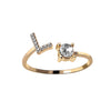 A-Z Initial Letter Adjustable Rings