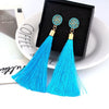Bohemian Crystal Tassel Earrings