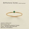 Stainless Steel Birthstone Rings