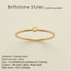Stainless Steel Birthstone Rings