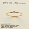 Stainless Steel Birthstone Rings