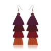 Bohemian Crystal Tassel Earrings